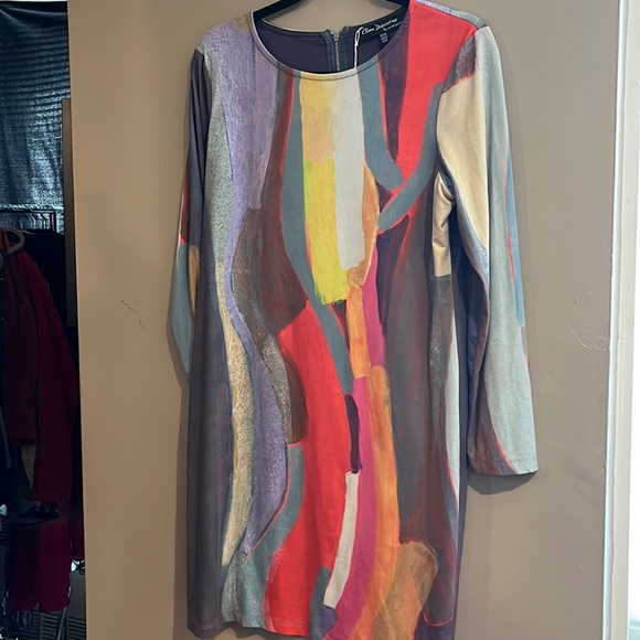 Claire Desjardins Dresses & Skirts - Vintage Claire Desjardins by Carrie Noir paint stroked watercolor dress